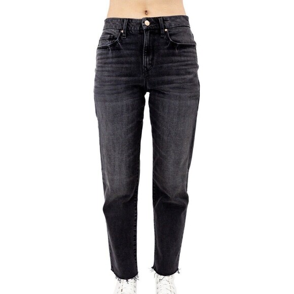 Porter Blue The Rebel Straight-Cole High Rise Straight Leg Jeans Denim Women 34 - Picture 1 of 16